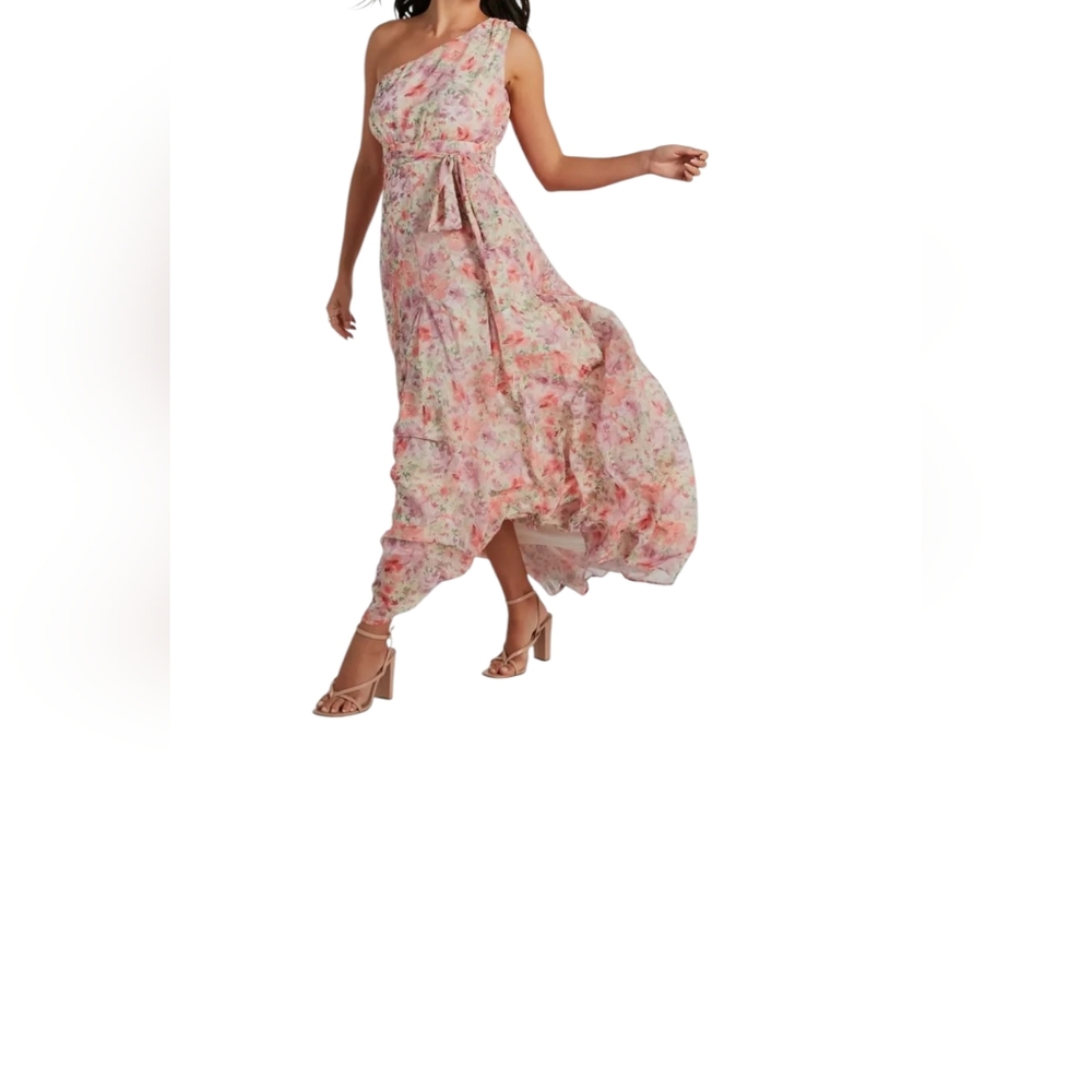 NEW Windsor Pink High-Low Maxi Skirt